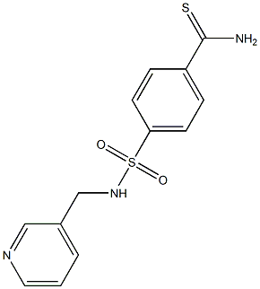 4-[(pyridin-3-ylmethyl)sulfamoyl]benzene-1-carbothioamide Struktur