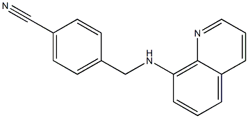 4-[(quinolin-8-ylamino)methyl]benzonitrile Struktur