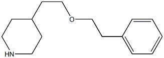 4-[2-(2-phenylethoxy)ethyl]piperidine Struktur