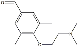 4-[2-(dimethylamino)ethoxy]-3,5-dimethylbenzaldehyde Struktur