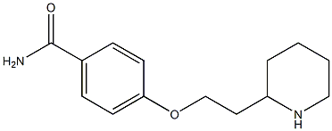 4-[2-(piperidin-2-yl)ethoxy]benzamide Struktur