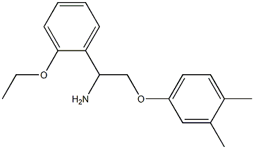 4-[2-amino-2-(2-ethoxyphenyl)ethoxy]-1,2-dimethylbenzene Struktur