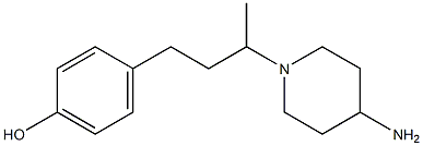 4-[3-(4-aminopiperidin-1-yl)butyl]phenol Struktur