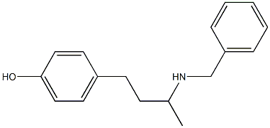 4-[3-(benzylamino)butyl]phenol Struktur