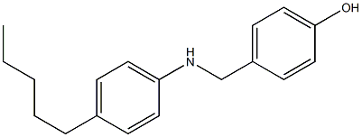 4-{[(4-pentylphenyl)amino]methyl}phenol Struktur