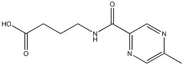 4-{[(5-methylpyrazin-2-yl)carbonyl]amino}butanoic acid Struktur