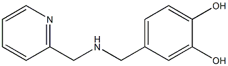 4-{[(pyridin-2-ylmethyl)amino]methyl}benzene-1,2-diol Struktur