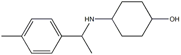 4-{[1-(4-methylphenyl)ethyl]amino}cyclohexan-1-ol Struktur