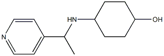 4-{[1-(pyridin-4-yl)ethyl]amino}cyclohexan-1-ol Struktur