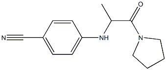 4-{[1-oxo-1-(pyrrolidin-1-yl)propan-2-yl]amino}benzonitrile Struktur