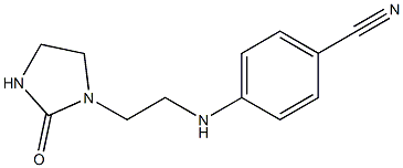 4-{[2-(2-oxoimidazolidin-1-yl)ethyl]amino}benzonitrile Struktur