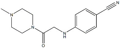 4-{[2-(4-methylpiperazin-1-yl)-2-oxoethyl]amino}benzonitrile Struktur