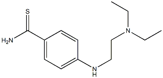 4-{[2-(diethylamino)ethyl]amino}benzene-1-carbothioamide Struktur