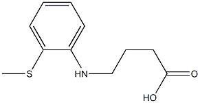 4-{[2-(methylsulfanyl)phenyl]amino}butanoic acid Struktur