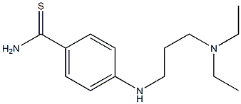 4-{[3-(diethylamino)propyl]amino}benzene-1-carbothioamide Struktur