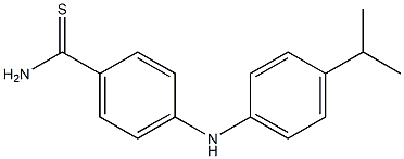 4-{[4-(propan-2-yl)phenyl]amino}benzene-1-carbothioamide Struktur