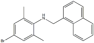 4-bromo-2,6-dimethyl-N-(naphthalen-1-ylmethyl)aniline Struktur