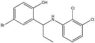 4-bromo-2-{1-[(2,3-dichlorophenyl)amino]propyl}phenol Struktur