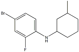 4-bromo-2-fluoro-N-(3-methylcyclohexyl)aniline Struktur