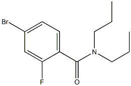 4-bromo-2-fluoro-N,N-dipropylbenzamide Struktur