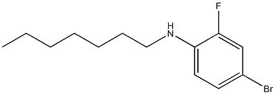 4-bromo-2-fluoro-N-heptylaniline Struktur