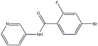 4-bromo-2-fluoro-N-pyridin-3-ylbenzamide Struktur