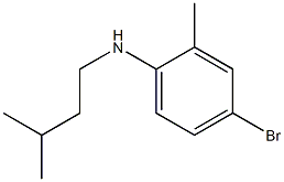 4-bromo-2-methyl-N-(3-methylbutyl)aniline Struktur