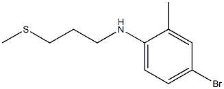 4-bromo-2-methyl-N-[3-(methylsulfanyl)propyl]aniline Struktur