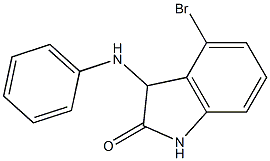 4-bromo-3-(phenylamino)-2,3-dihydro-1H-indol-2-one Struktur