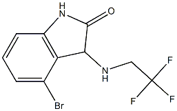 4-bromo-3-[(2,2,2-trifluoroethyl)amino]-1,3-dihydro-2H-indol-2-one Struktur