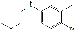 4-bromo-3-methyl-N-(3-methylbutyl)aniline Struktur