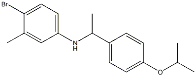 4-bromo-3-methyl-N-{1-[4-(propan-2-yloxy)phenyl]ethyl}aniline Struktur