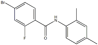 4-bromo-N-(2,4-dimethylphenyl)-2-fluorobenzamide Struktur