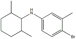 4-bromo-N-(2,6-dimethylcyclohexyl)-3-methylaniline Struktur