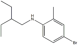 4-bromo-N-(2-ethylbutyl)-2-methylaniline Struktur