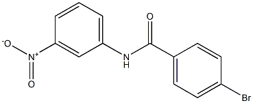 4-bromo-N-(3-nitrophenyl)benzamide Struktur