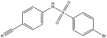 4-bromo-N-(4-cyanophenyl)benzenesulfonamide Struktur