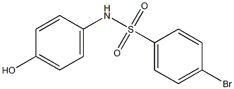 4-bromo-N-(4-hydroxyphenyl)benzene-1-sulfonamide Struktur