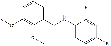 4-bromo-N-[(2,3-dimethoxyphenyl)methyl]-2-fluoroaniline Struktur