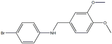 4-bromo-N-[(3,4-dimethoxyphenyl)methyl]aniline Struktur