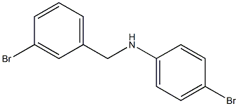 4-bromo-N-[(3-bromophenyl)methyl]aniline Struktur