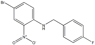 4-bromo-N-[(4-fluorophenyl)methyl]-2-nitroaniline Struktur