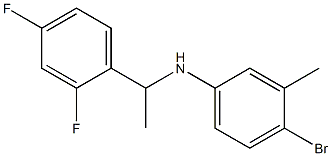 4-bromo-N-[1-(2,4-difluorophenyl)ethyl]-3-methylaniline Struktur