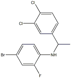 4-bromo-N-[1-(3,4-dichlorophenyl)ethyl]-2-fluoroaniline Struktur