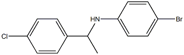 4-bromo-N-[1-(4-chlorophenyl)ethyl]aniline Struktur