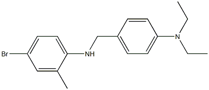 4-bromo-N-{[4-(diethylamino)phenyl]methyl}-2-methylaniline Struktur