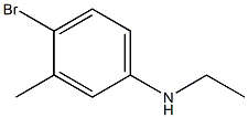 4-bromo-N-ethyl-3-methylaniline Struktur