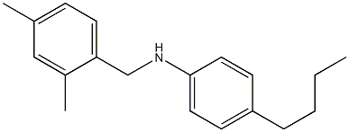 4-butyl-N-[(2,4-dimethylphenyl)methyl]aniline Struktur