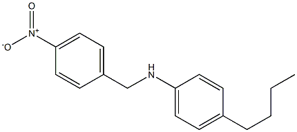 4-butyl-N-[(4-nitrophenyl)methyl]aniline Struktur