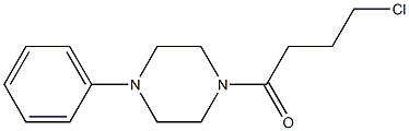 4-chloro-1-(4-phenylpiperazin-1-yl)butan-1-one Struktur